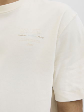 Jack Jones Мужская Футболка Кремовая  [5]