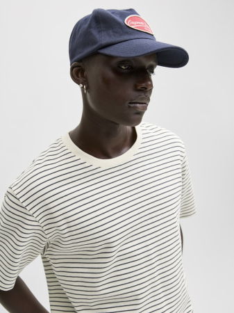 BARBATI - Tricou Alb Relaxed Barbati