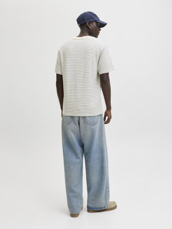 BARBATI - Tricou Alb Relaxed Barbati