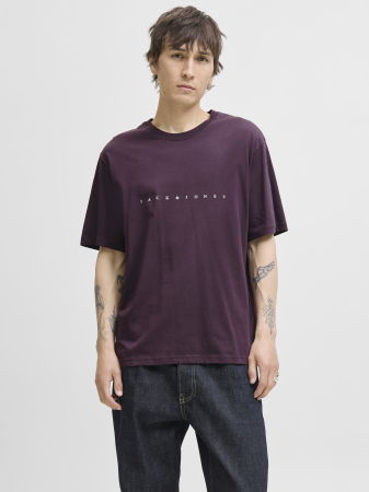 BARBATI - Jack Jones Tricou Rosu Visiniu  Barbati