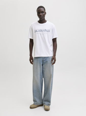 МУЖЧИНЫ - Jack Jones Мужская Футболка Белая Regular