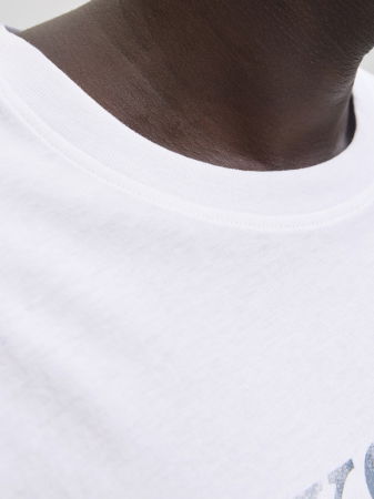 МУЖЧИНЫ - Jack Jones Мужская Футболка Белая Regular