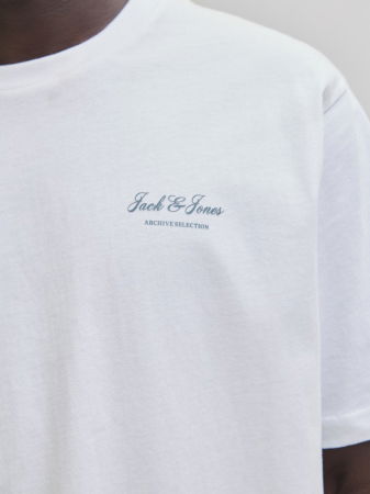 МУЖЧИНЫ - Jack Jones Мужская Футболка Белая Relaxed