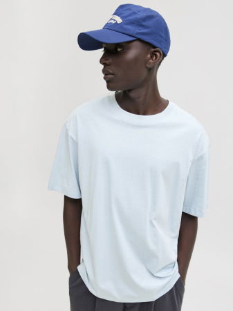 BARBATI - Jack Jones Tricou Albastru Deschis Relaxed Barbati