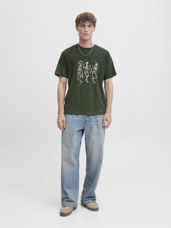BARBATI - JACK&JONES Tricou Kombu Green  Barbati