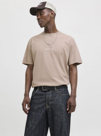 Tricouri si Polo - Jack Jones Tricou Bej Relaxed Barbati