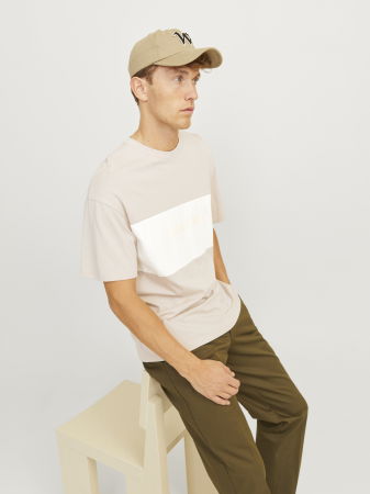 BARBATI - Jack Jones Tricou Bej  Barbati