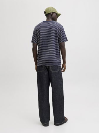 BARBATI - Tricou Navy Relaxed Barbati