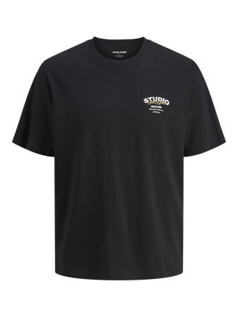 BARBATI - JACK&JONES Tricou Negru  Barbati