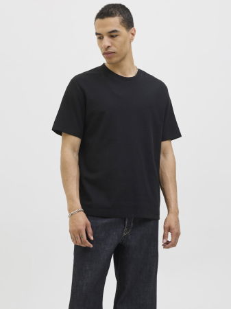 BARBATI - Tricou Negru Relaxed Barbati