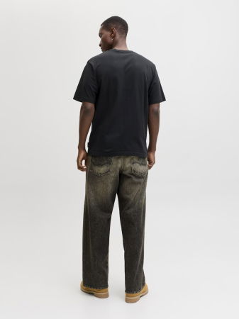 МУЖЧИНЫ - Jack Jones Мужская Футболка Чёрная Relaxed