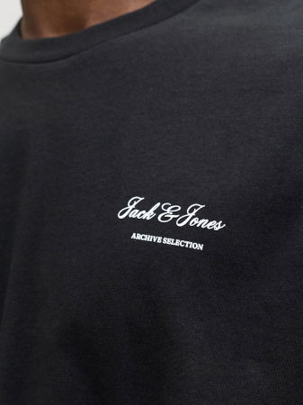 МУЖЧИНЫ - Jack Jones Мужская Футболка Чёрная Relaxed