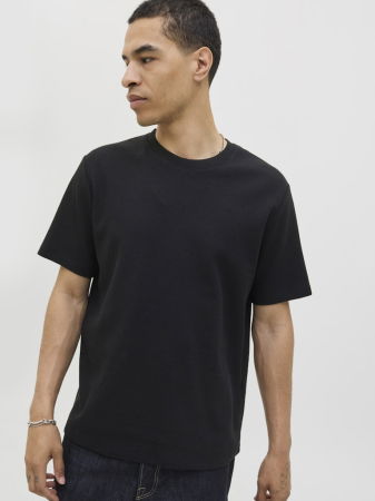 BARBATI - Tricou Negru Relaxed Barbati