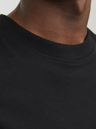 BARBATI - Jack Jones Tricou Negru Relaxed Barbati