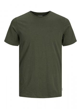 ОДЕЖДА - Jack Jones Мужская Футболка Оливково-Зеленый Slim