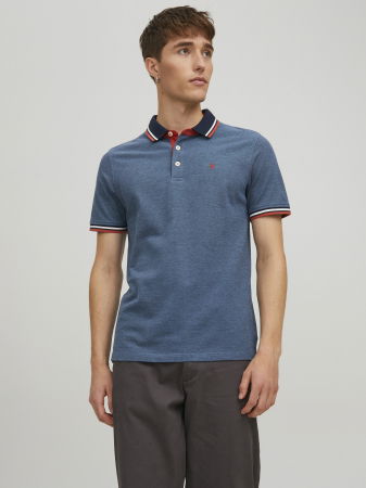 Jack Jones Tricou Polo Albastru Slim Barbati [0]
