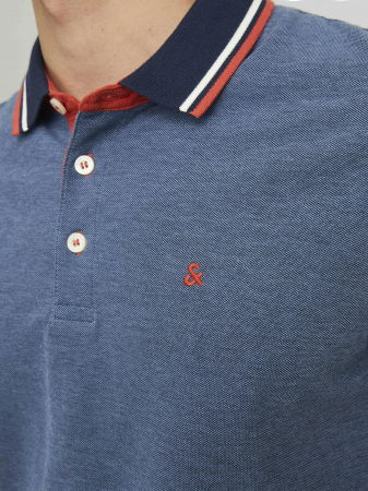 Jack Jones Tricou Polo Albastru Slim Barbati [3]