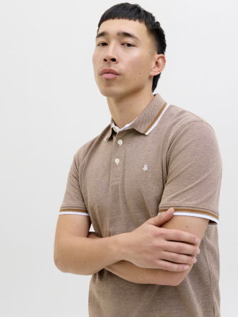 МУЖЧИНЫ - Jack Jones Мужская Футболка-Поло Беживая 