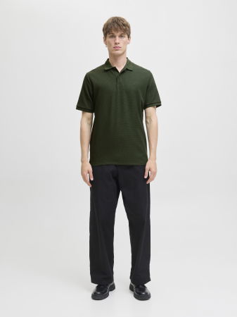 BARBATI - Jack Jones Tricou Polo Haki  Barbati