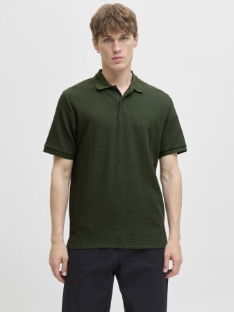 BARBATI - Jack Jones Tricou Polo Haki  Barbati