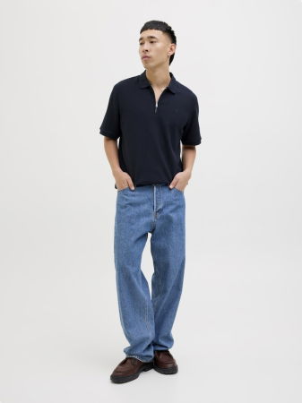 BARBATI - Tricou Polo Navy Regular Barbati