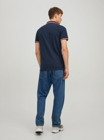 IMBRACAMINTE - Jack Jones Tricou Polo Navy Slim Barbati