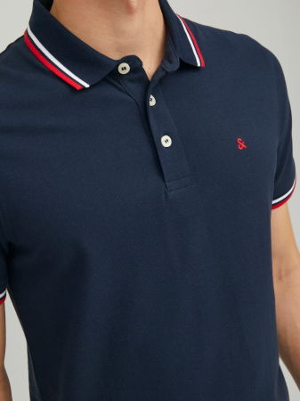 IMBRACAMINTE - Jack Jones Tricou Polo Navy Slim Barbati