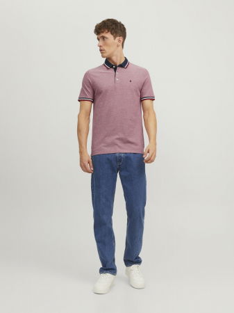IMBRACAMINTE - Jack Jones Tricou Polo Lila Slim Barbati