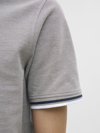 Jack Jones Мужская Футболка-Поло Светло-Серая  [4]