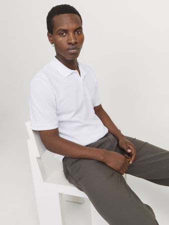 Jack Jones Tricou Polo Alb Standard Barbati [5]