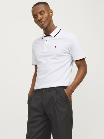 Jack Jones Tricou Polo Alb Slim Barbati [5]
