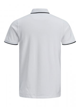BARBATI - Jack Jones Tricou Polo Alb Slim Barbati