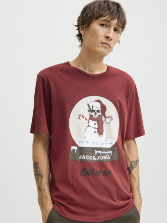 BARBATI - JACK&JONES Tricou Rosu  Barbati