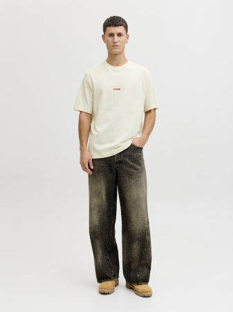 МУЖЧИНЫ - Jack Jones Мужская Футболка Бежевая Relaxed