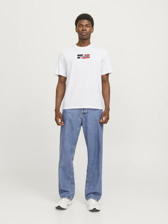 Tricouri si Polo - Jack Jones Tricou Alb  Barbati