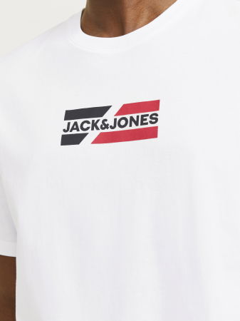 Tricouri si Polo - Jack Jones Tricou Alb  Barbati