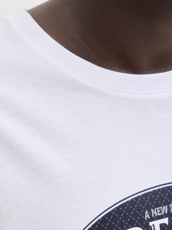 МУЖЧИНЫ - JACK&JONES Мужская Футболка Белая 