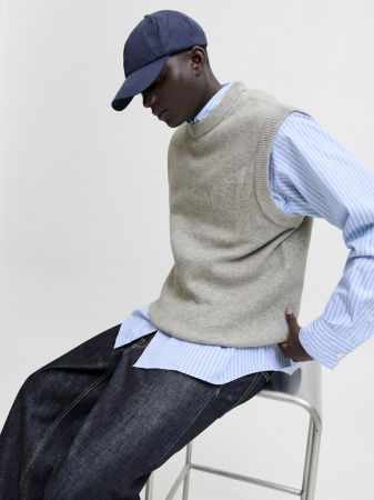 Jack Jones Vesta Gri Deschis  Barbati [5]