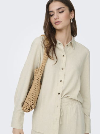 ЖЕНЩИНЫ - Женская Рубашка Бежевая Loose