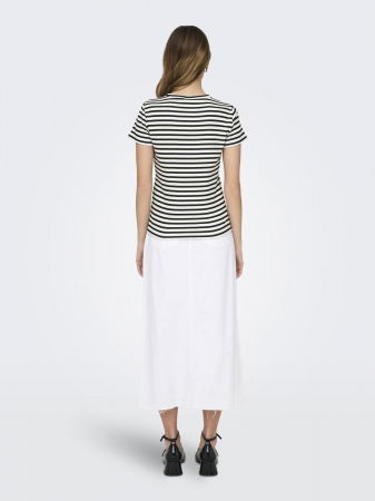 Tricouri si Topuri - Jdy Tricou Alb Regular Femei