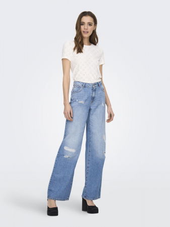 Tricouri si Topuri - Jdy Tricou Alb  Femei