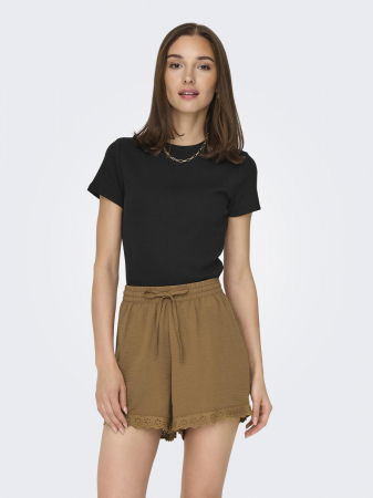 Tricouri si Topuri - Jdy Tricou Negru Regular Femei