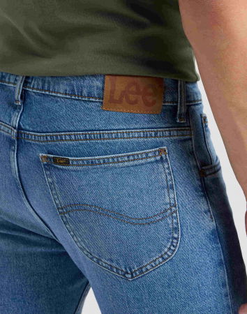 Lee Мужские Джинсы Синие Slim Straight [4]