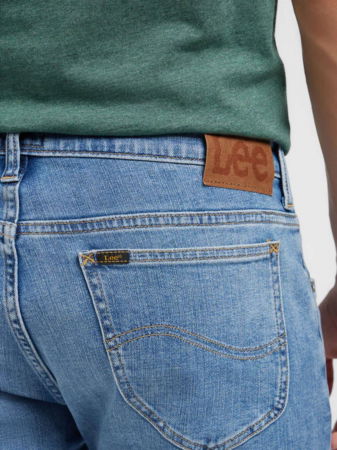 Lee Мужские Джинсы Светло-Синие RIDER Slim Straight [4]