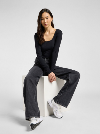 Lee Женские Джинсы Тёмные Серые RIDER LOOSE Loose Straight [5]