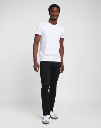 JEANS - Lee Blugi Negri RIDER Slim Straight Barbati