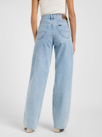 ЖЕНЩИНЫ - Lee Женские Джинсы Светло-Синие RIDER LOOSE Loose Straight