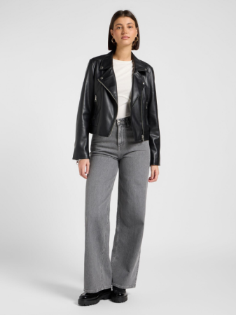 FEMEI - Lee Blugi Gri Inchis STELLA High Waist Wide Leg Femei