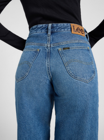 Lee Blugi Navy RIDER LOOSE Loose Straight Femei [4]