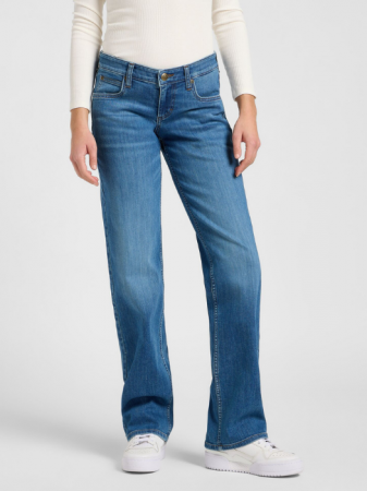 JEANS - Lee Blugi Albastri ZOE Low Rise Straight Femei